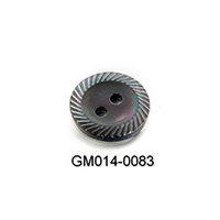 2 Holes Real Shell Button with Laser pattern (Rim)