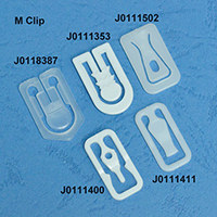 Plastic M-clip
